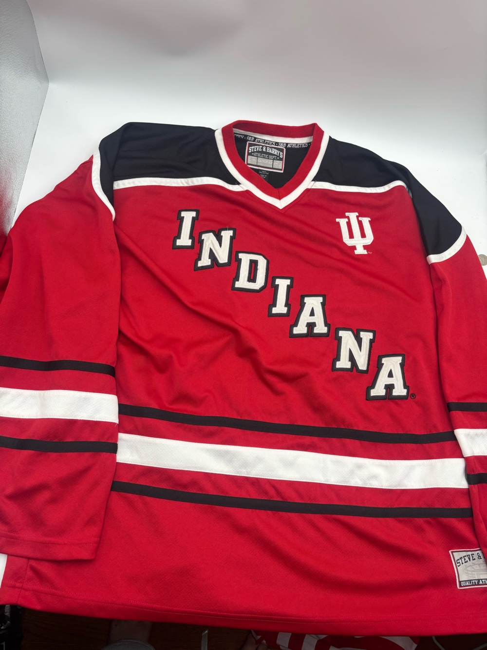 Vintage Indiana University IU Hoosiers #99 Hockey Jersey Steve & Barrys Mens XXL